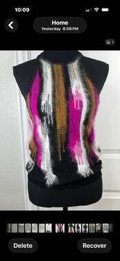 Vintage Gianni Versace Couture Angora Blend Halter Top